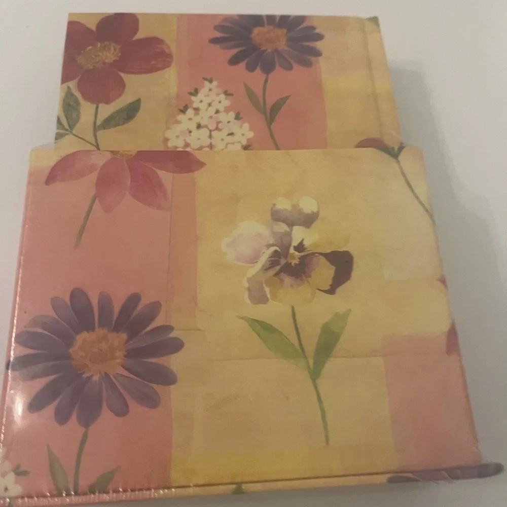 Floral Stationery Gift Set for Teachers New Unused Journal Notes Desk Set